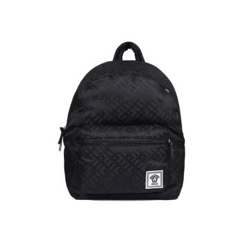 VERSACE Fabric Backpack Men's Blue Black
