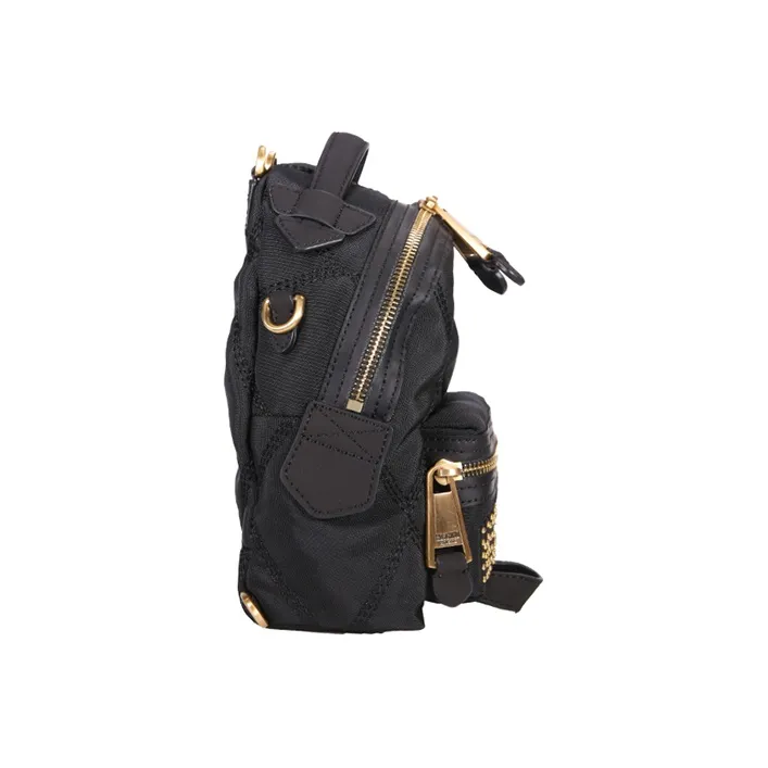 MOSCHINO Nylon Fabric Backpack Mini Women's Black-3
