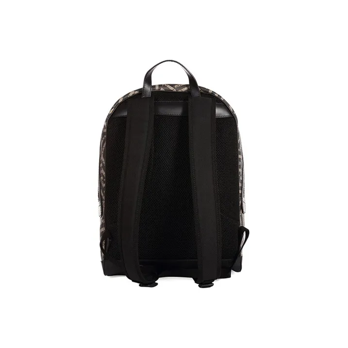 GUCCI Canvas With Leather Backpack Large Size Men's Ebony/Black-2