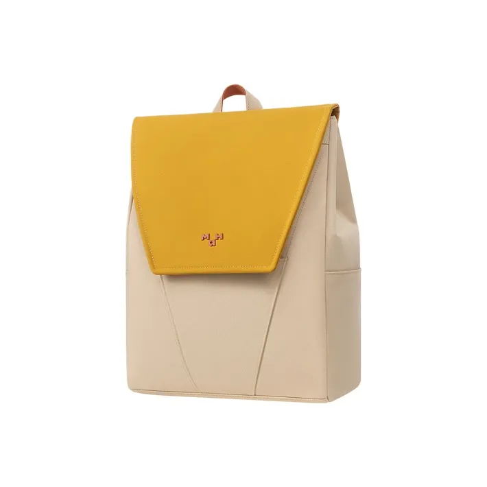 MAH Sheep Cottage Collaboration Polyester Backpack Regular Women's Mustard Yellow-1