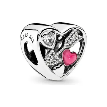 Pandora 925 Sterling Silver Charm/Pendant Women's Red
