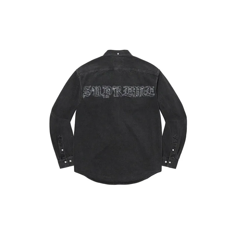 Supreme Appliqué Denim Shirt-5