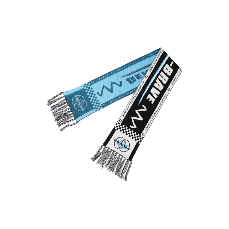 GENANX Knit Scarves Unisex Black-2