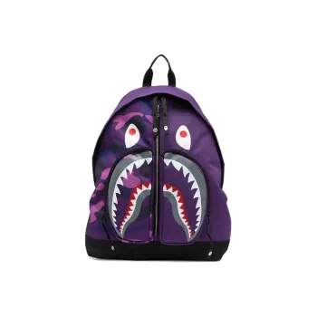 A BATHING APE Polyester Backpack Regular Unisex Purple