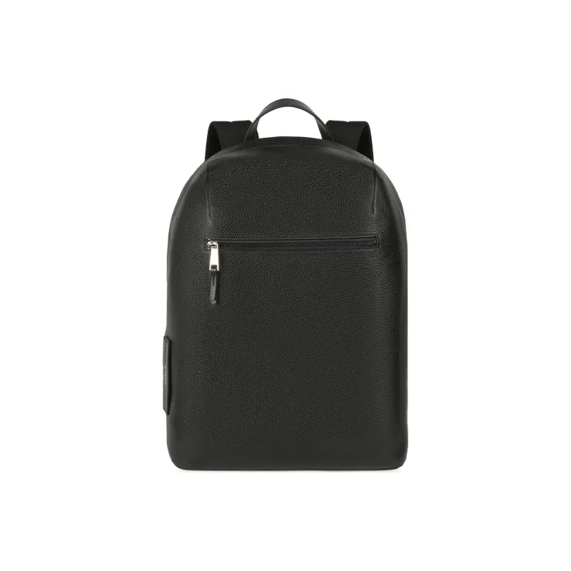 Furla Leather With Fabric Backpack Medium Size Men's Black-0