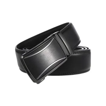 BAIJUAN Leather Belts Men Black