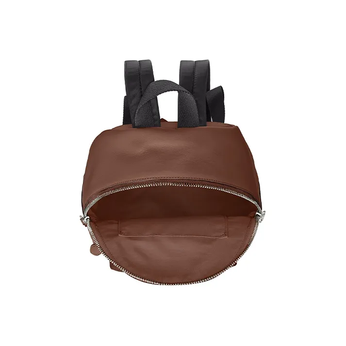 COACH Leather Backpack Mini Women's Brown-2