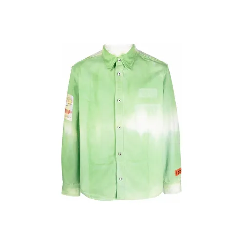 HERON PRESTON Shirts Men Green