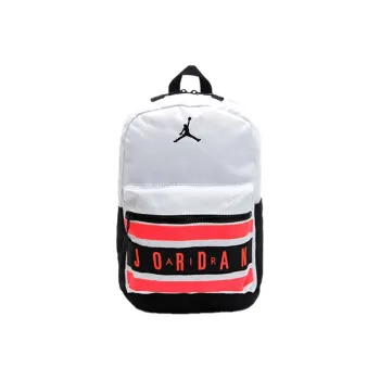 Jordan Polyester Basketball Bag Backpack Regular Unisex White Red