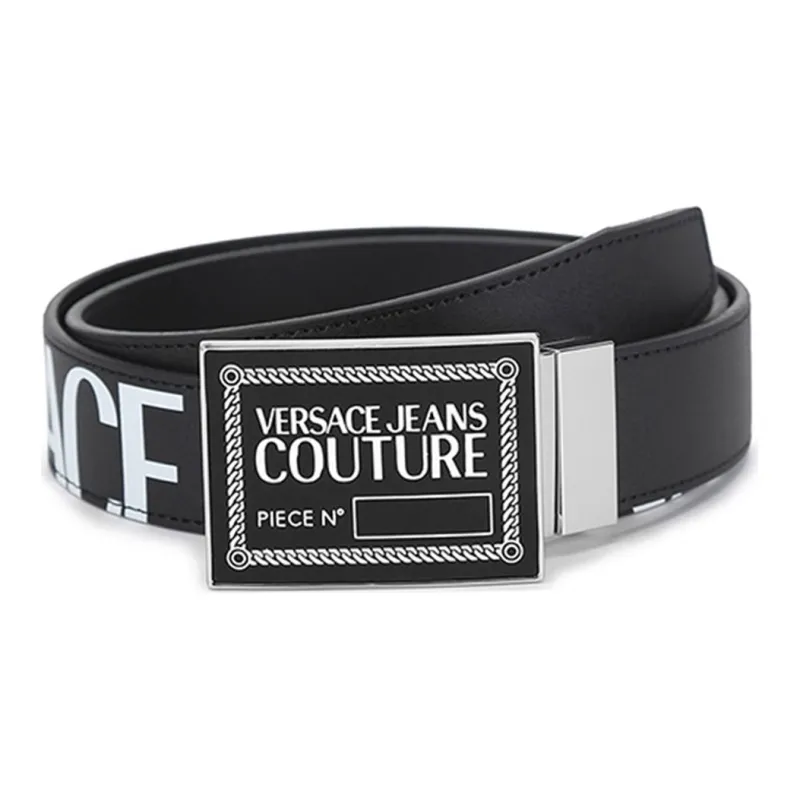 VERSACE JEANS COUTURE Leather Belts Men Black-0