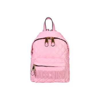 MOSCHINO Nylon Fabric Backpack Medium Size Women's Pink