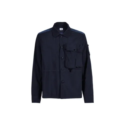 C.P.Company Shirts Men Dark Blue