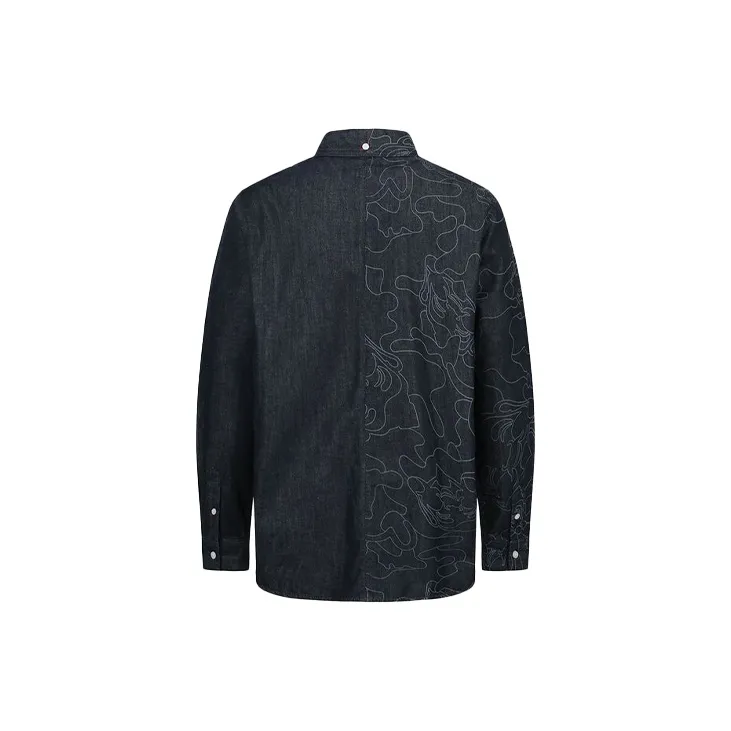 EVISU Shirts Men Denim Blue-1