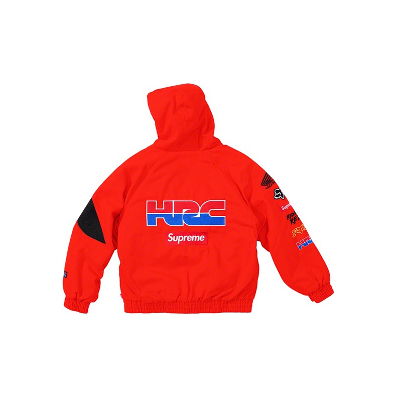 Supreme Honda Fox Racing Puffy Zip Up Jacket POIZON