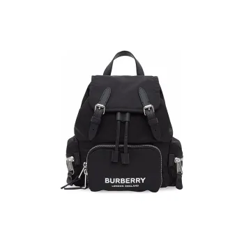Burberry Nylon Backpack Small Size Unisex Black
