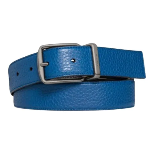 COACH Leather Belts Men Blue