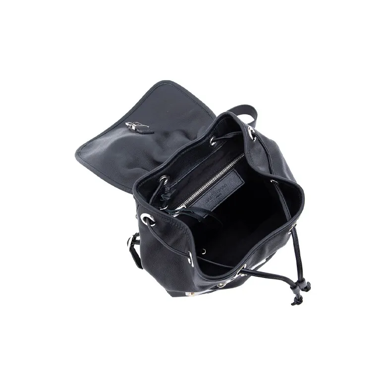 Balenciaga Cow Leather Backpacks Backpack Men's Black-4