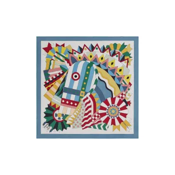 HERMES Silk Scarves Women's Multicolor