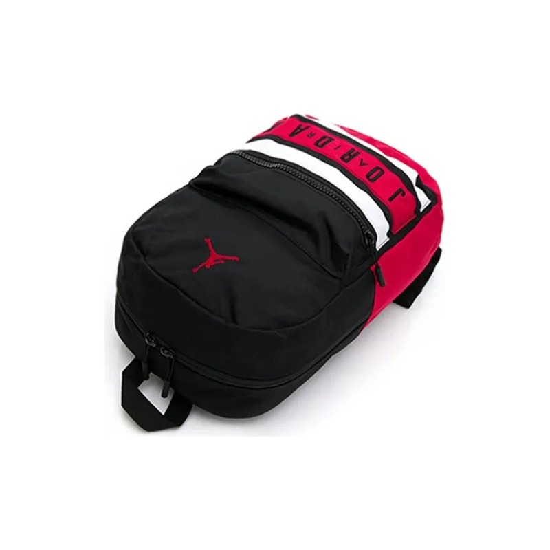 Jordan Polyester Basketball Bag Backpack Regular Unisex Black Red-4