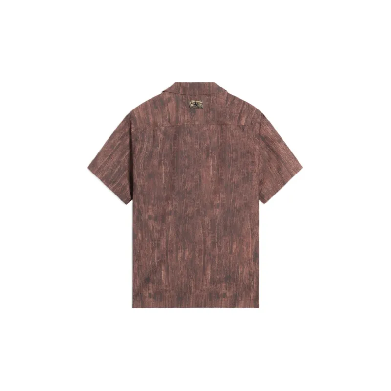 Disney X LINING Disney Shirts Men Umber Wood Grain All Over Print-1