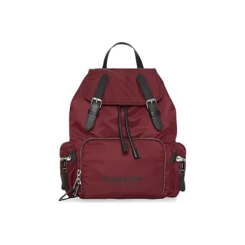 Burberry Polyamide Backpack Regular Women's Burgundy Red