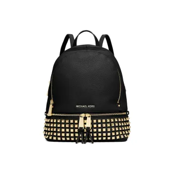 MICHAEL KORS Cow Leather Backpack Medium Size Women's Black