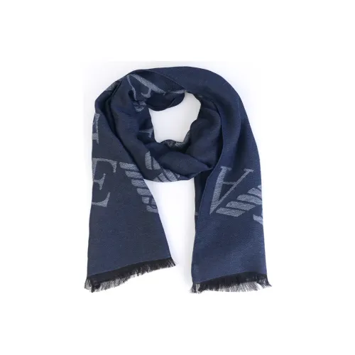 EMPORIO ARMANI Knit Scarves Unisex Blue