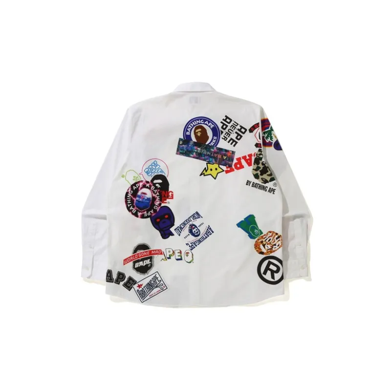 Bape Multi Motif Print Relaxed Shirt-1