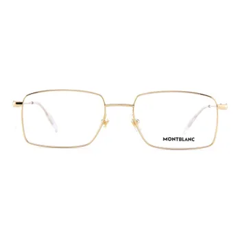 MONTBLANC Eyeglass Frames Unisex Gold