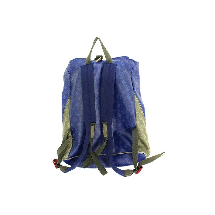 LOUIS VUITTON Canvas Backpack Tubas Men's Electric Blue-3
