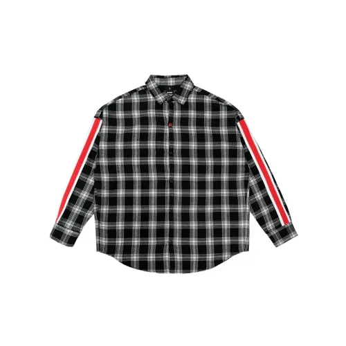 STNW Shirts Unisex Black/White Plaid