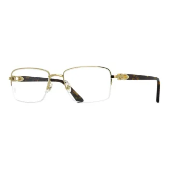 Cartier Rectangular frame Tortoiseshell effect Glasses