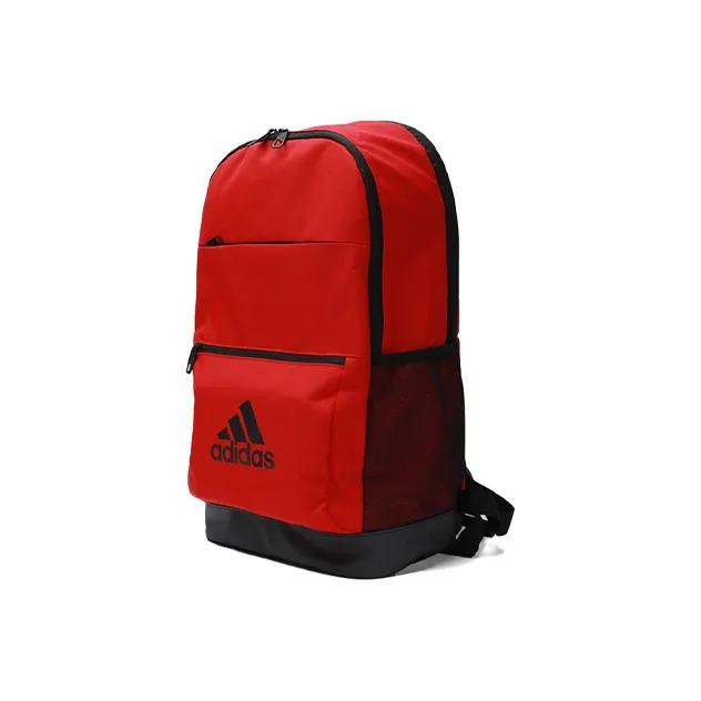 Adidas Polyester Backpack Regular Unisex Black Red-1
