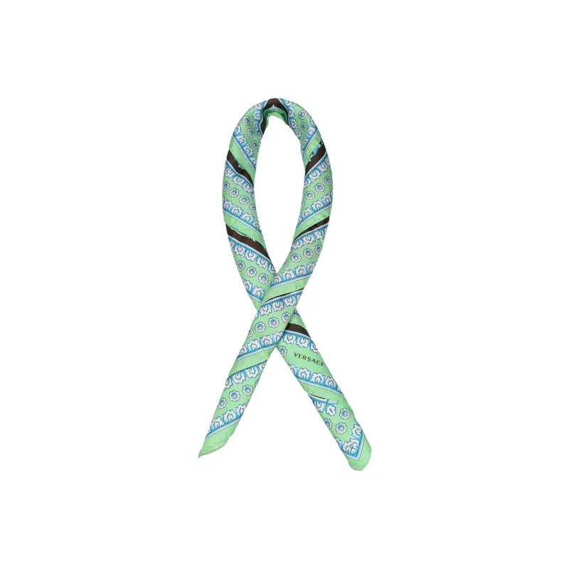 VERSACE Silk Scarves Women's Green-0
