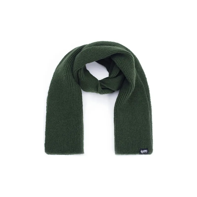 KENMO Knit Scarves Unisex Black/Khaki/Green-5