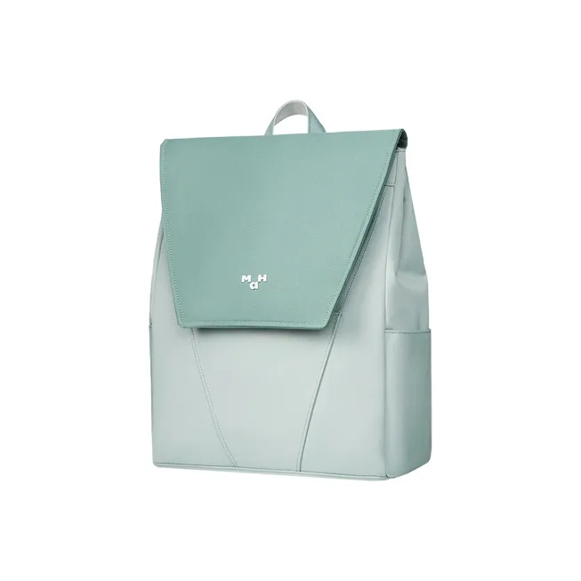MAH Sheep House Collaboration Polyester Travel Laptop Bag Backpack Unisex Green/Light Green/Emerald Green-3