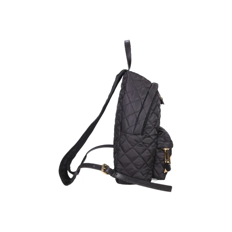 MOSCHINO Logo Patch Quilted Backpack-2