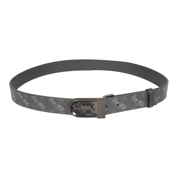 COACH Leather Belts Men's Width 3.8cm-3