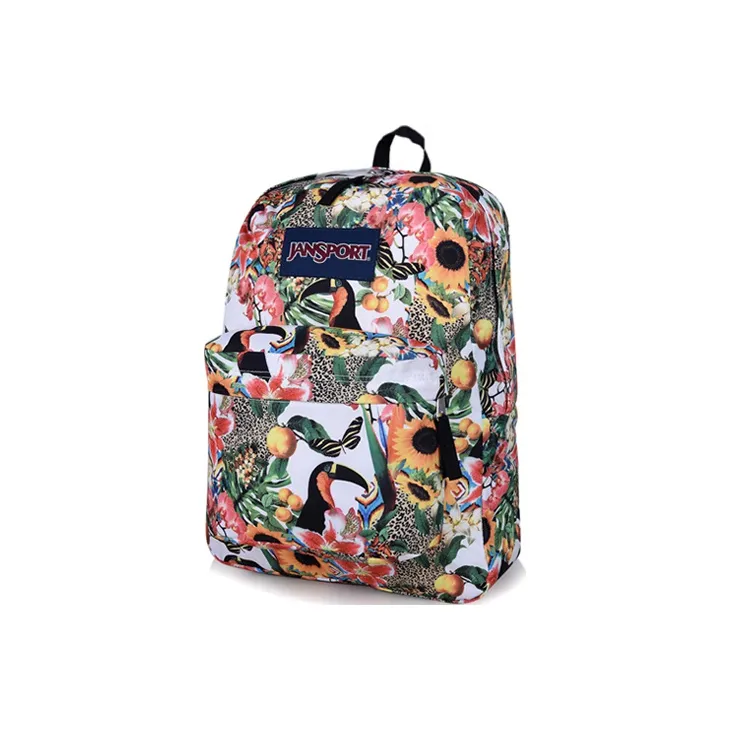 JanSport Polyester Backpack Unisex Jungle Parrot-1