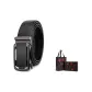 Litchi Grain Black Strap with Matte Black Buckle+Premium Box