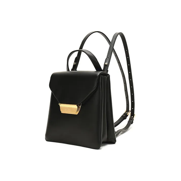 PRADA Cow Leather Backpack Women's Black-1