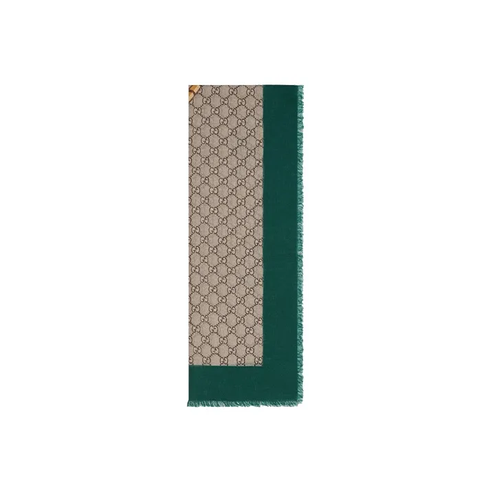 GUCCI Knit Scarves Men Beige-1
