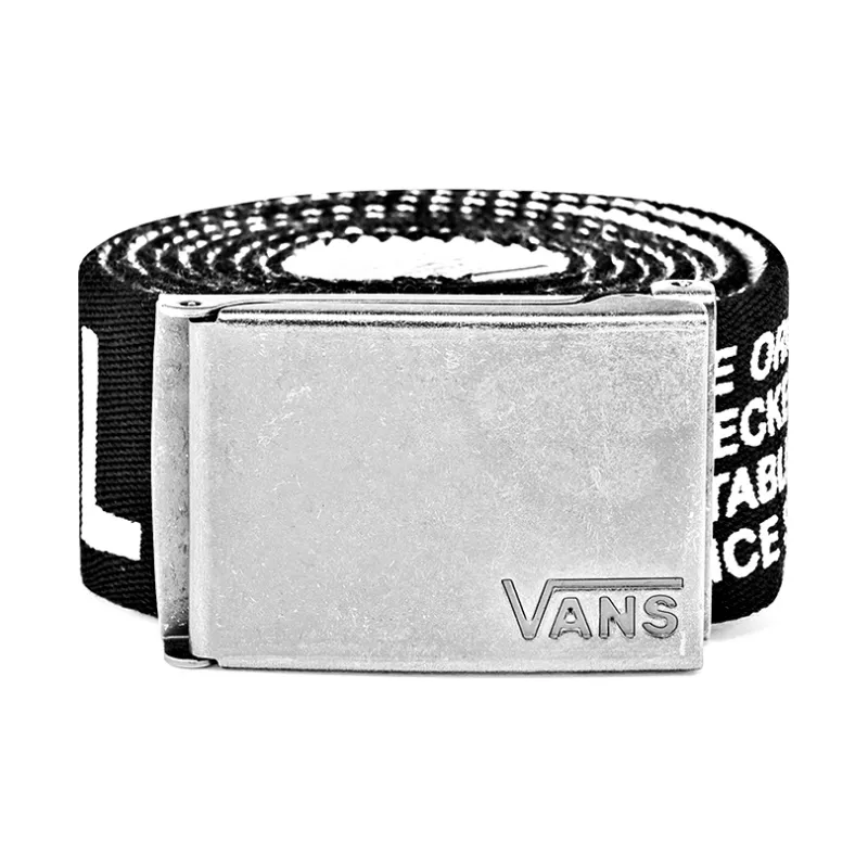 Vans Leather Belts Unisex Black/White-1