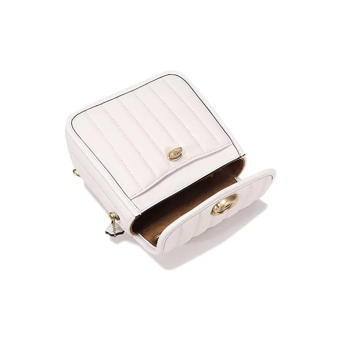 COACH Leather Shoulder Bag, Crossbody Bag, Backpack Trumpets Women's White-5