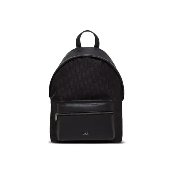 DIOR Leather Backpack Men's Black