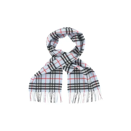 Burberry Knit Scarves Unisex Light Blue