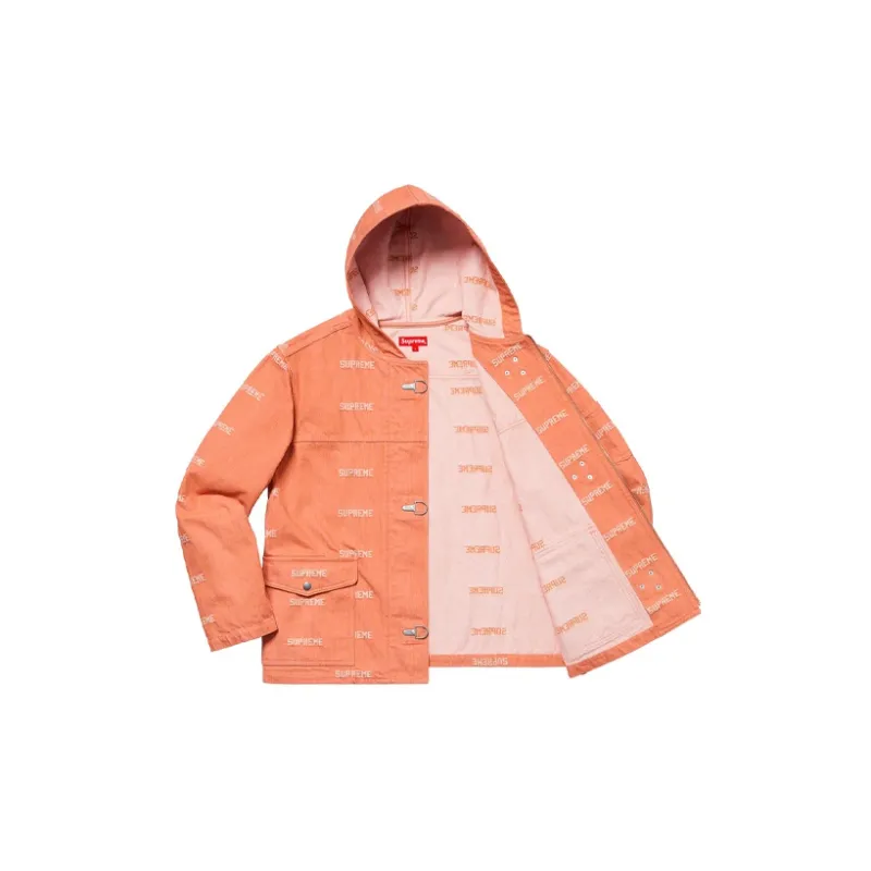 Supreme Logo Denim Turnout Jacket-2