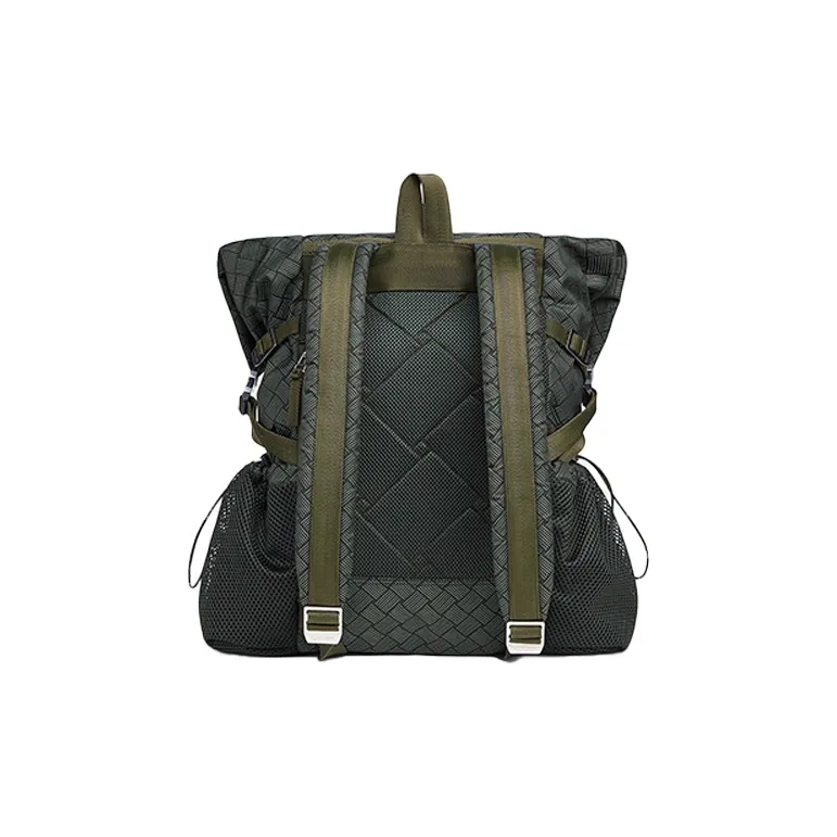 Bottega Veneta Nylon Backpack Men's Field Green-2