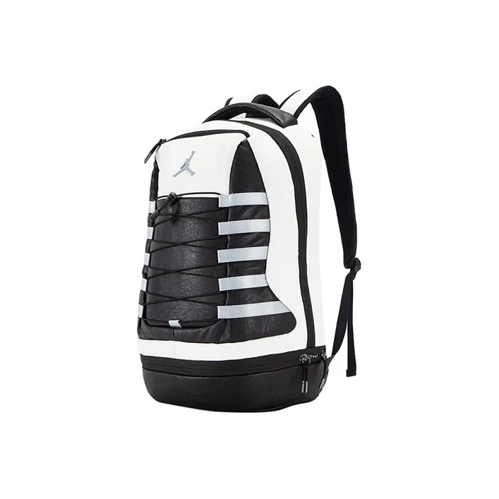 Jordan Polyester Laptop Backpack Large Size Unisex Black White-1