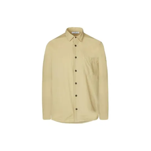 STONE ISLAND Shirts Men Yellow